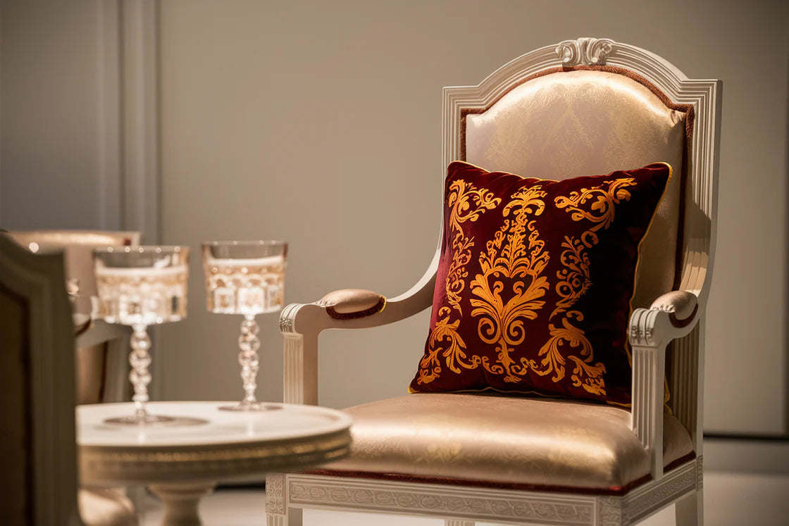 Regal Comfort Upholstered Accent Chair – Classic Elegant Luxury Seating